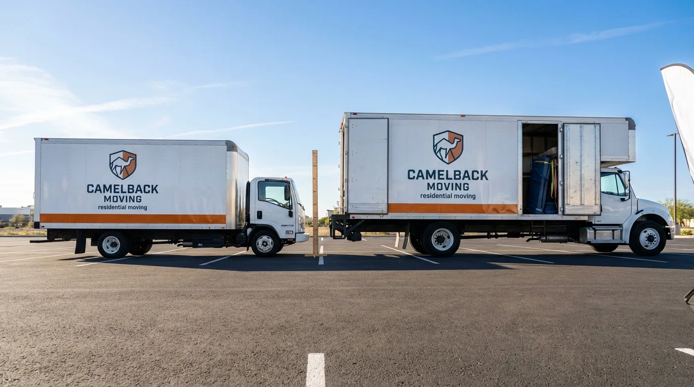 Moving truck size capacity guide in Laverne
